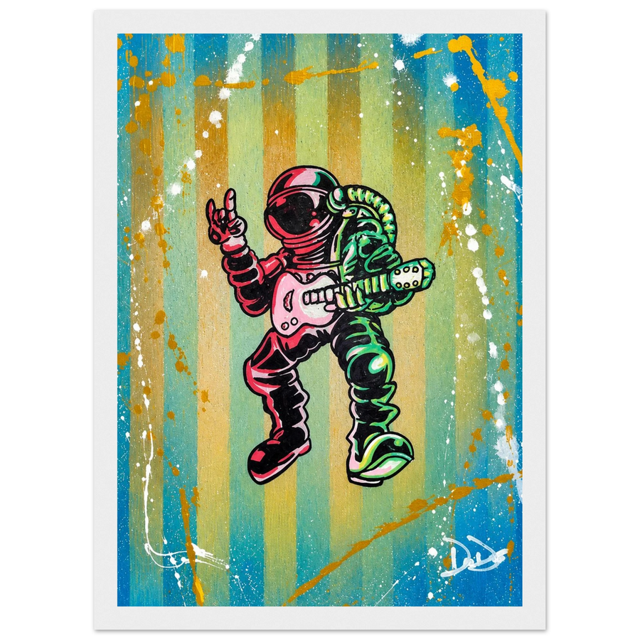One Small Riff For Man- 8x12"